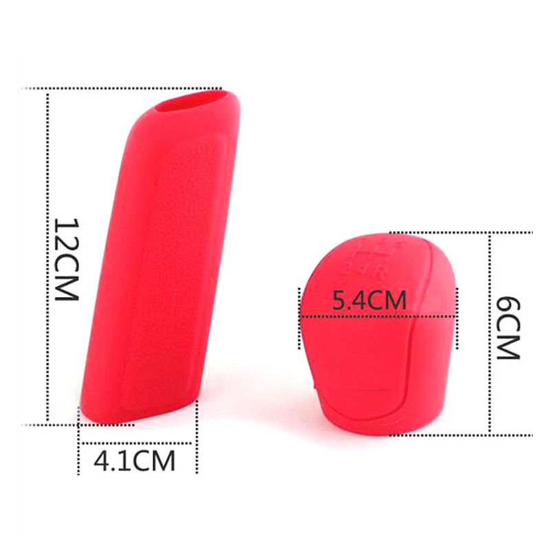 Bọc Cần Số , Bọc Phanh Tay Cho Ô Tô. Chất Liệu SiLICON Cao Cấp. Màu Sắc Đen - Đỏ - Kem - Ghi - Xanh - Ảnh 3