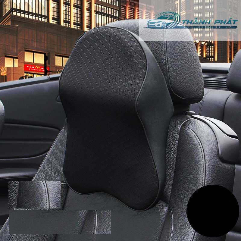 Gối tựa đầu, gối tựa cổ và tựa lưng cao su non dùng cho ô tô, ghế văn phòng cao cấp 5d loại dài xuống vai loại lớn