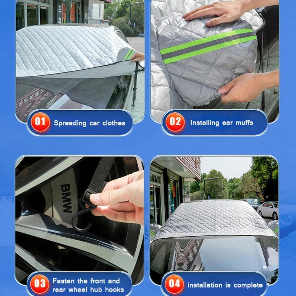 Tấm chắn kính chống nắng ô tô - Tấm che nắng cách nhiệt - Ảnh 3