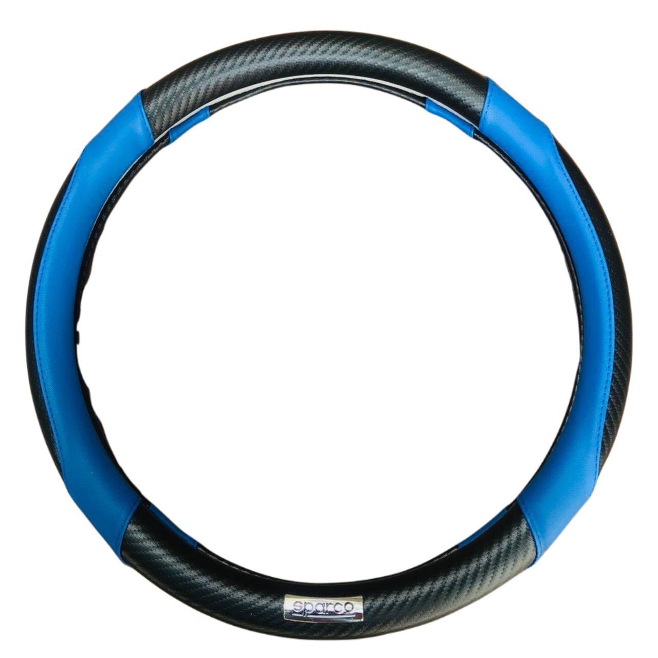 Bọc volang Ô TÔ, Bao Tay lái Xe Hơi Sparco Da Pha Vân CacBon - Ảnh 2