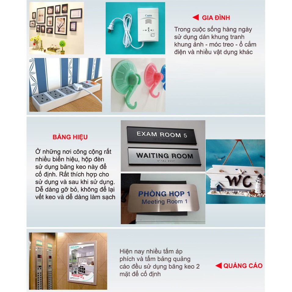 Băng keo 2 mặt, siêu dính, trong suốt dán tường, vật dụng trong nhà, phụ kiện ô tô khác. Kích thước 1cm, 2cm , 3cm x 30m - Ảnh 9