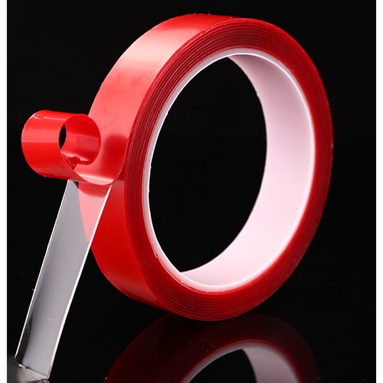 Băng keo 2 mặt, siêu dính, trong suốt dán tường, vật dụng trong nhà, phụ kiện ô tô khác. Kích thước 1cm, 2cm , 3cm x 30m - Ảnh 6