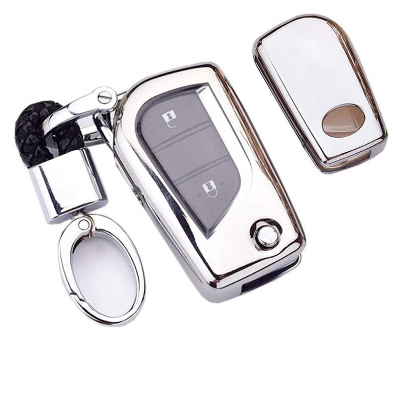 Bao ốp bọc chìa khóa xe Camry, Fortuner, Hilux, Vios, Altis, Rush, Wigo kèm móc - Ảnh 2