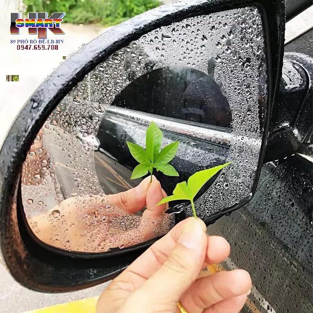 Combo 4 Miếng Dán Nano Chống Bám Nước Gương Chiếu Hậu Và Kính Hông Ô tô, Xe Hơi - Ảnh 8
