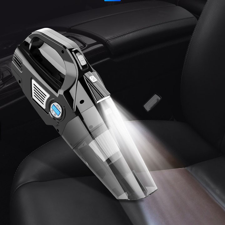 MÁY HÚT BỤI ĐA NĂNG 4 TRONG 1 MÁY BƠM LỐP CÔNG SUẤT 120W Có Đồng Hồ Đo Áp Suất Lốp Dùng Cho Ô Tô. Dòng đồng hồ điện tử - Đồng hồ cơ. Dùng hút bụi + bơm lốp + đo áp suất lốp + đèn chiếu sáng. BH 6 tháng - Ảnh 2