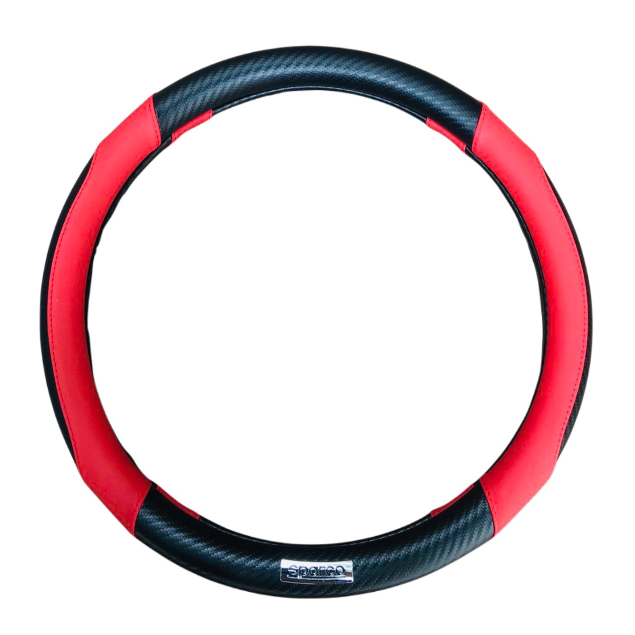 Bọc volang Ô TÔ, Bao Tay lái Xe Hơi Sparco Da Pha Vân CacBon - Ảnh 3