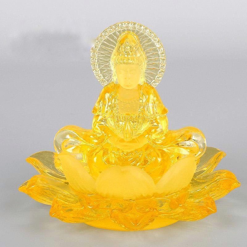 Phật Mẹ Quan Âm Đá Lưu Ly Ngự Đài Sen , Tượng Phật Di Lặc Pha Lê Cao Cấp Để Taplo Ô tô, Bàn Làm Việc - Ảnh 9