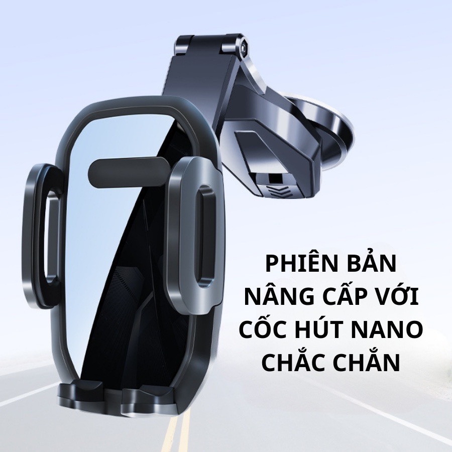 Giá Đỡ Điện Thoại cho Ô Tô, Mẫu mới Khóa Tự Động - Kẹp Điện Thoại Trên Ô Tô Đế Hút Nano Chắc Chắn - Ảnh 13