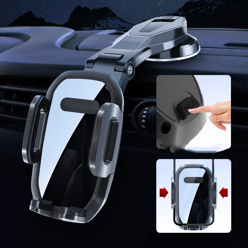Giá Đỡ Điện Thoại cho Ô Tô, Mẫu mới Khóa Tự Động - Kẹp Điện Thoại Trên Ô Tô Đế Hút Nano Chắc Chắn - Ảnh 12