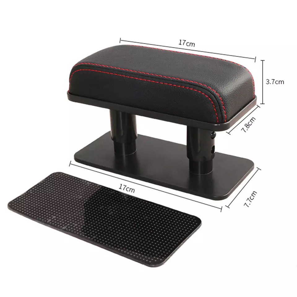 Đệm tỳ tay Đa Năng ô tô Dán vào cánh cửa Xe Hơi, Có Thể Điều Chỉnh Chiều Cao, Chất Liệu da Cao Cấp, Mềm Mại - Ảnh 2