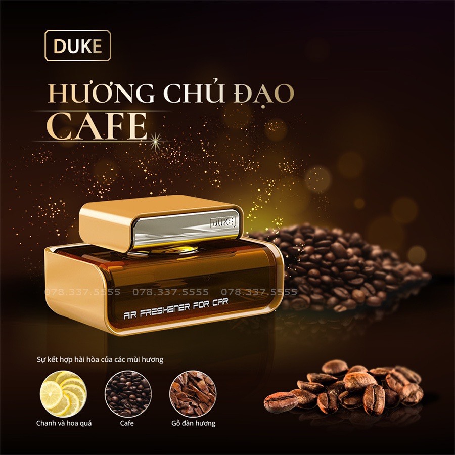 Nước hoa ô tô khử mùi xe hơi thương hiệu Duke hương thơm tự nhiên - Ảnh 3