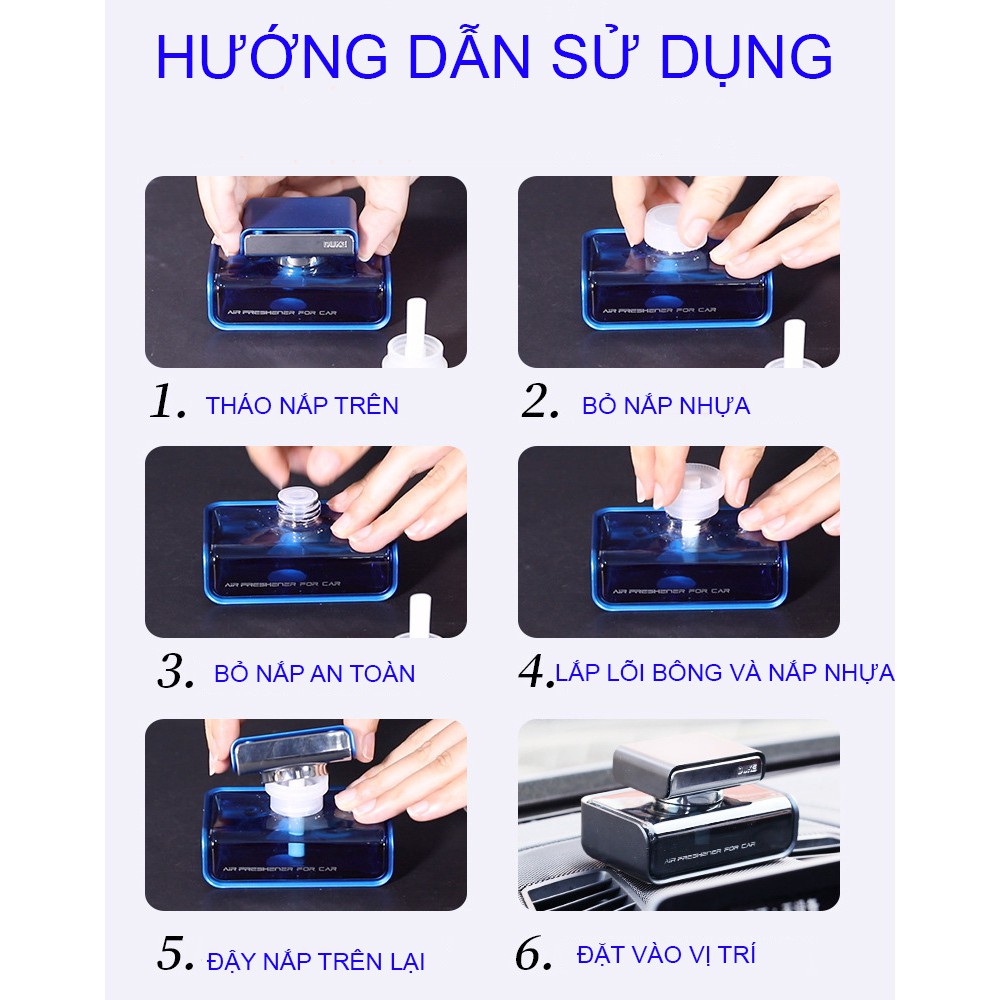 Nước hoa ô tô khử mùi xe hơi thương hiệu Duke hương thơm tự nhiên - Ảnh 5