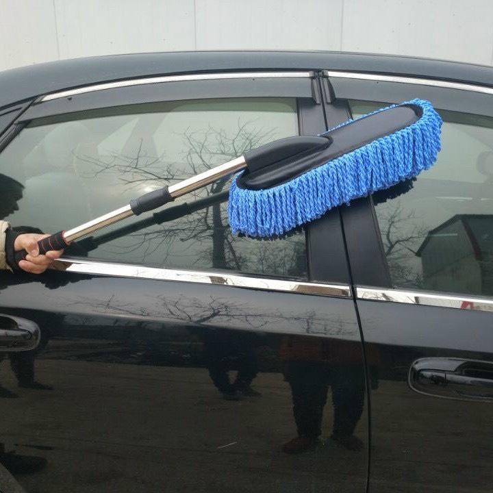 Chổi lau xe ô tô đa năng nano, có thể kéo dài thu ngắn, Cây lau xe, khăn lau xe ô tô - Ảnh 10