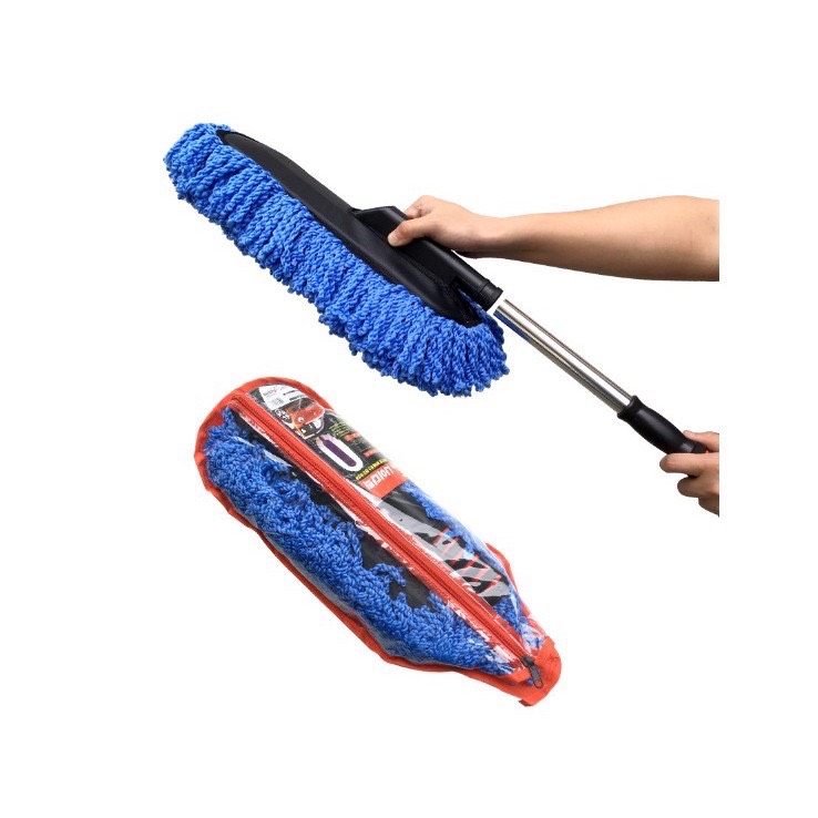 Chổi lau xe ô tô đa năng nano, có thể kéo dài thu ngắn, Cây lau xe, khăn lau xe ô tô - Ảnh 11
