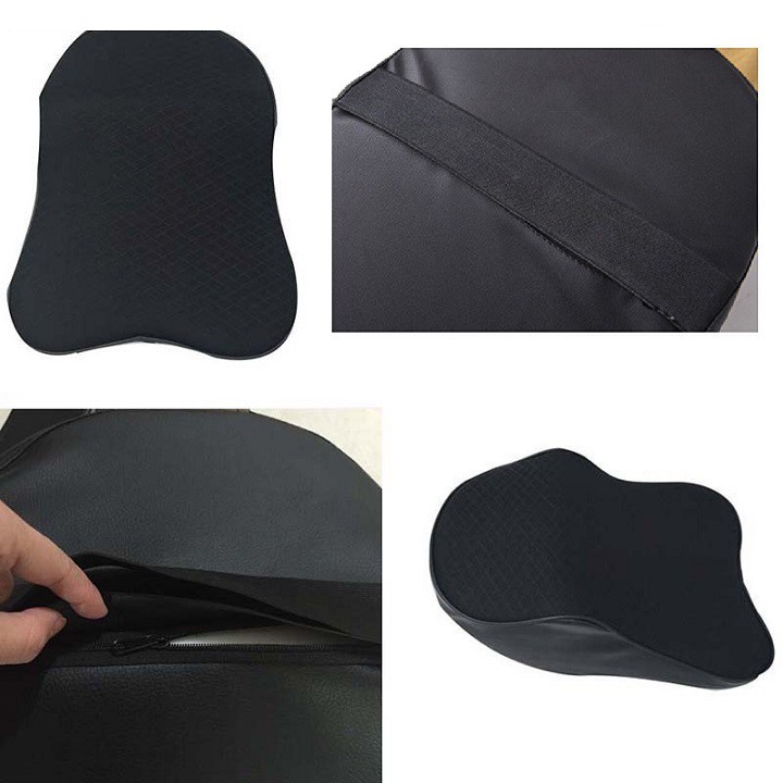 Gối tựa đầu, gối tựa cổ và tựa lưng cao su non dùng cho ô tô, ghế văn phòng cao cấp 5d loại dài xuống vai loại lớn - Ảnh 5