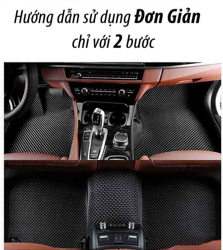 Thảm Lót Sàn Caosu Không Mùi Cho Ô Tô 4 chỗ ,5 chỗ đến 7 chỗ. Màu Đen, Ghi, Nâu,Kem Vàng - Ảnh 8
