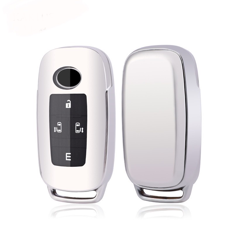 Móc khóa kèm bao ốp bảo vệ chìa khóa xe Toyota Raize, Veloz Cross, Veloz 2021, Avanza 2022 nhựa dẻo TPU tráng gương - Ảnh 9