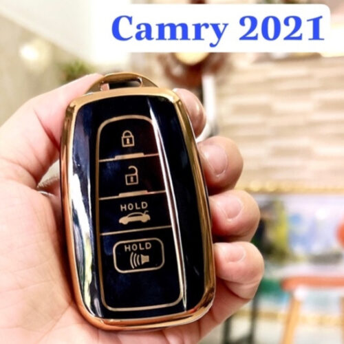 Bao ốp bọc chìa khóa xe Camry, Fortuner, Hilux, Vios, Altis, Rush, Wigo kèm móc