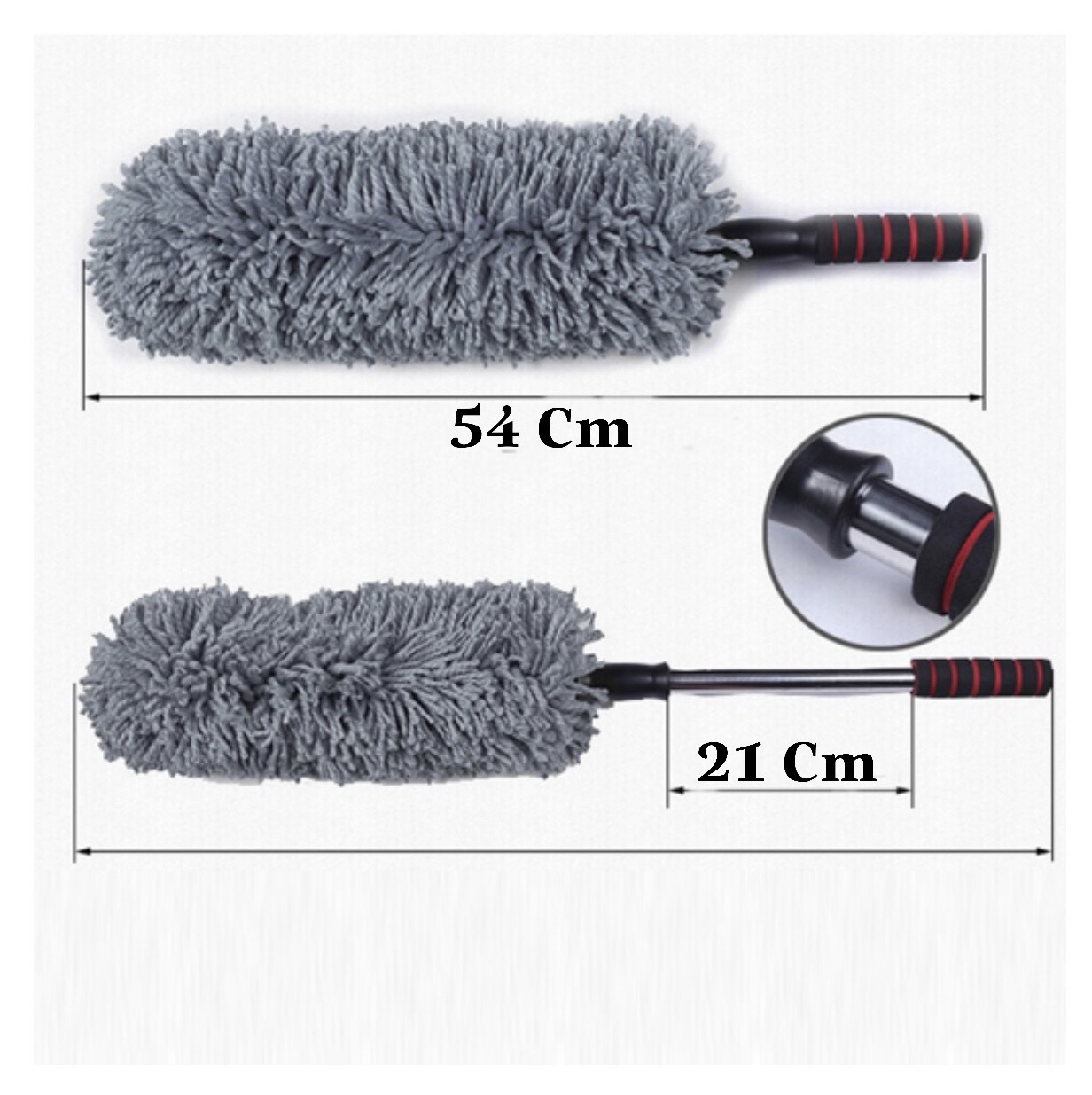 Chổi lau xe ô tô đa năng nano, có thể kéo dài thu ngắn, Cây lau xe, khăn lau xe ô tô - Ảnh 3