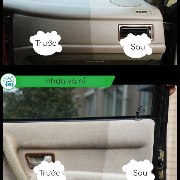 Chai Xịt Tẩy Nội Thất Ô Tô - Bọt Tẩy Nỉ, Vải, Sofa, Thảm Chính Hãng Flamingo - Ảnh 6
