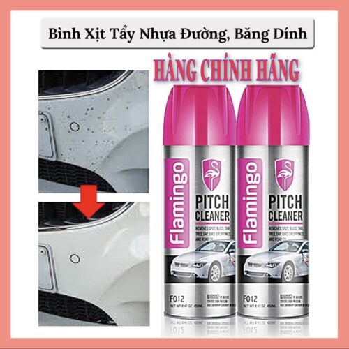 Chai Xịt Tẩy Keo, Sơn, Băng Dính, Nhựa Đường, tẩy dầu mỡ cho ô tô, kim loại, bánh xe Chính Hãng Flamingo