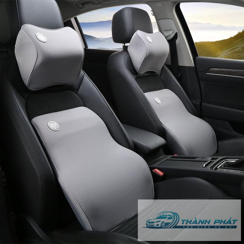 Gối tựa đầu, gối tựa cổ và tựa lưng cao su non dùng cho ô tô, ghế văn phòng cao cấp Kích Thước Lớn - Ảnh 11