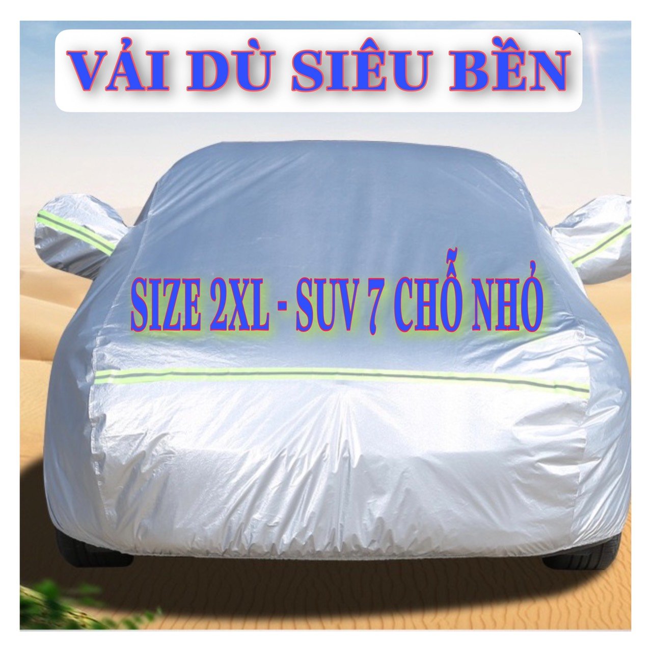 Bạt Phủ Chất Liệu Vải Dù OXFORD, Áo Trùm Xe Ô Tô Dù Xe 7 Chỗ Chống Thấm, Chống Cháy, Chống Tia UV Cho Xe Innova, Fortuner, Mazda, Kia.. - Ảnh 24