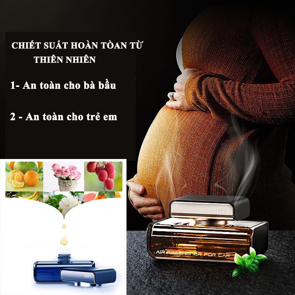 Nước hoa ô tô khử mùi xe hơi thương hiệu Duke hương thơm tự nhiên - Ảnh 9