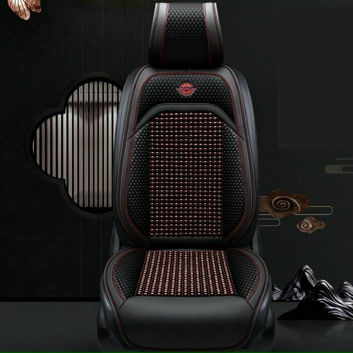 Bộ áo ghế hạt gỗ libaiwang cao cấp - lót ghế da mới có hạt gỗ massage - hàng mẫu mới - Ảnh 3