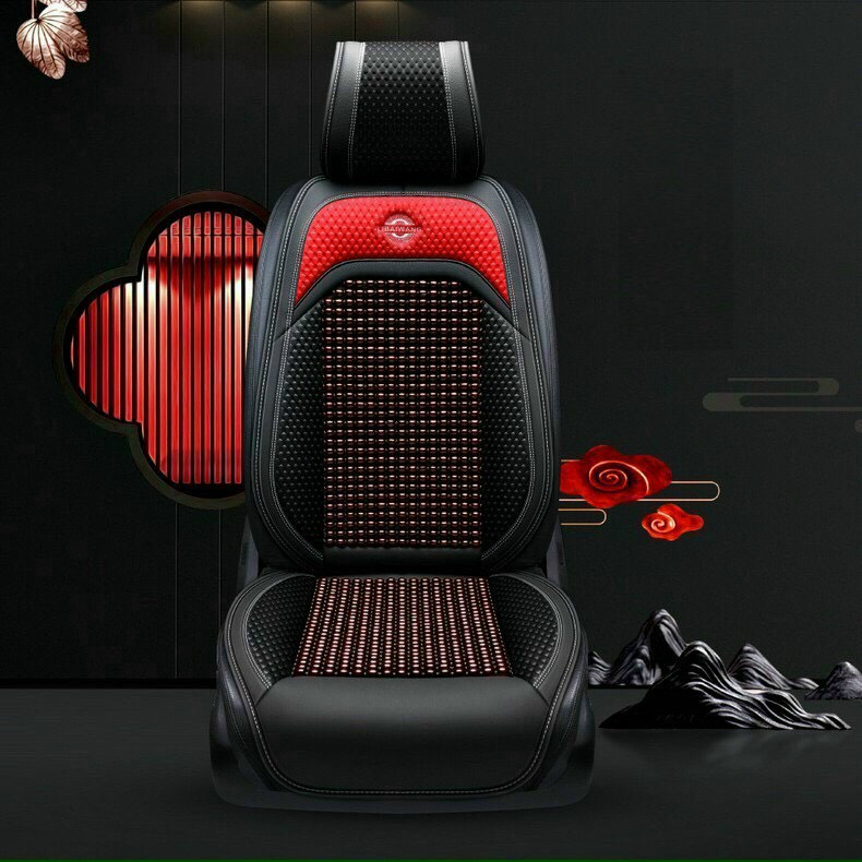 Bộ áo ghế hạt gỗ libaiwang cao cấp - lót ghế da mới có hạt gỗ massage - hàng mẫu mới - Ảnh 2