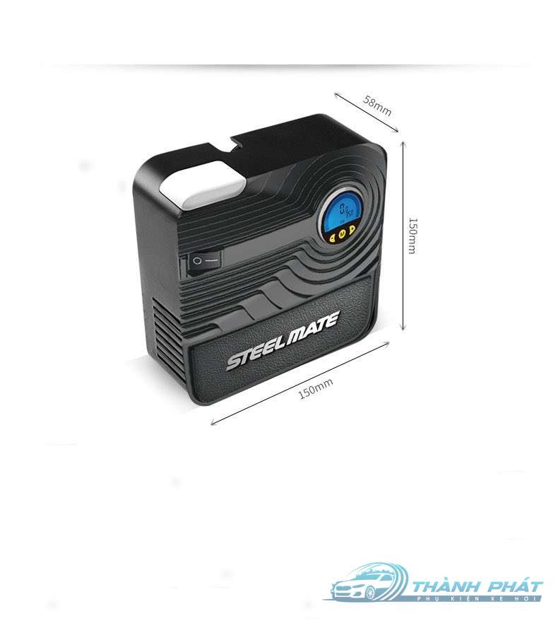 Bơm Lốp Ô Tô, Bơm Lốp Điện Tử STEELMATE P05 Bảo Hành 12 Tháng - Ảnh 3
