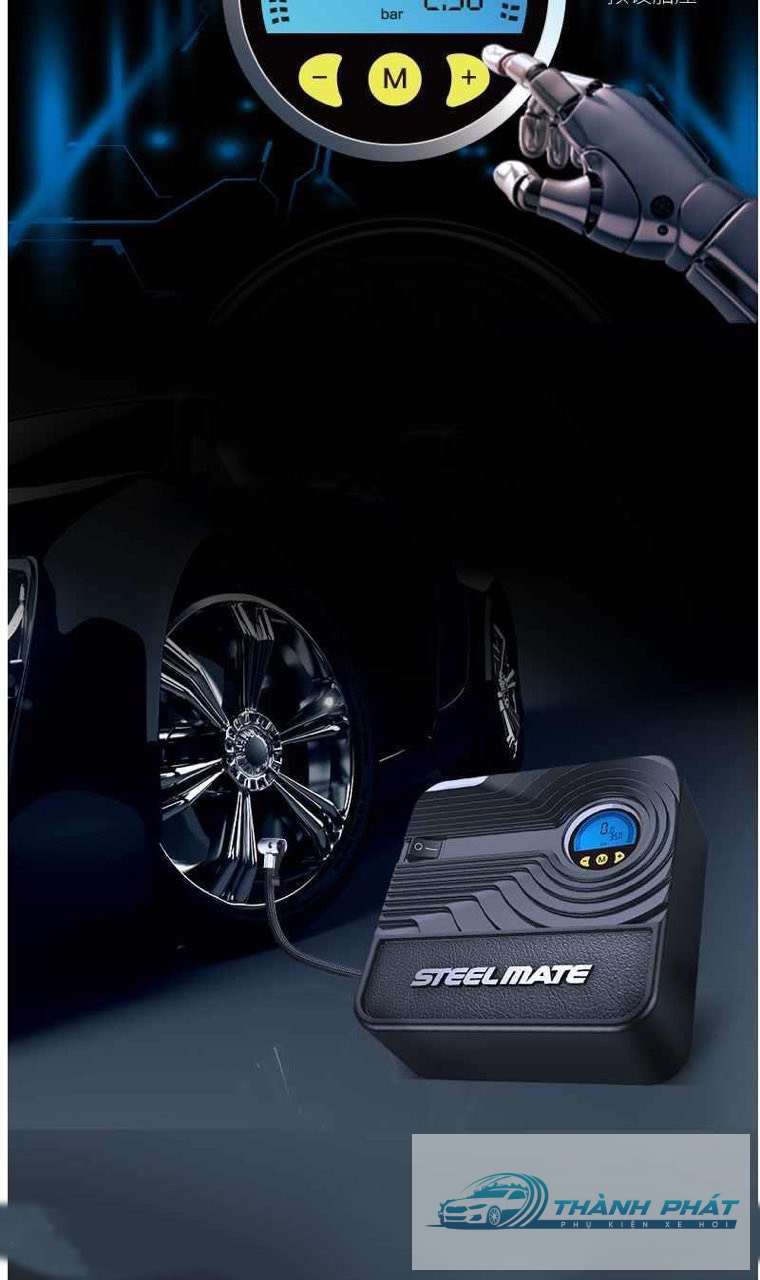 Bơm Lốp Ô Tô, Bơm Lốp Điện Tử STEELMATE P05 Bảo Hành 12 Tháng - Ảnh 5