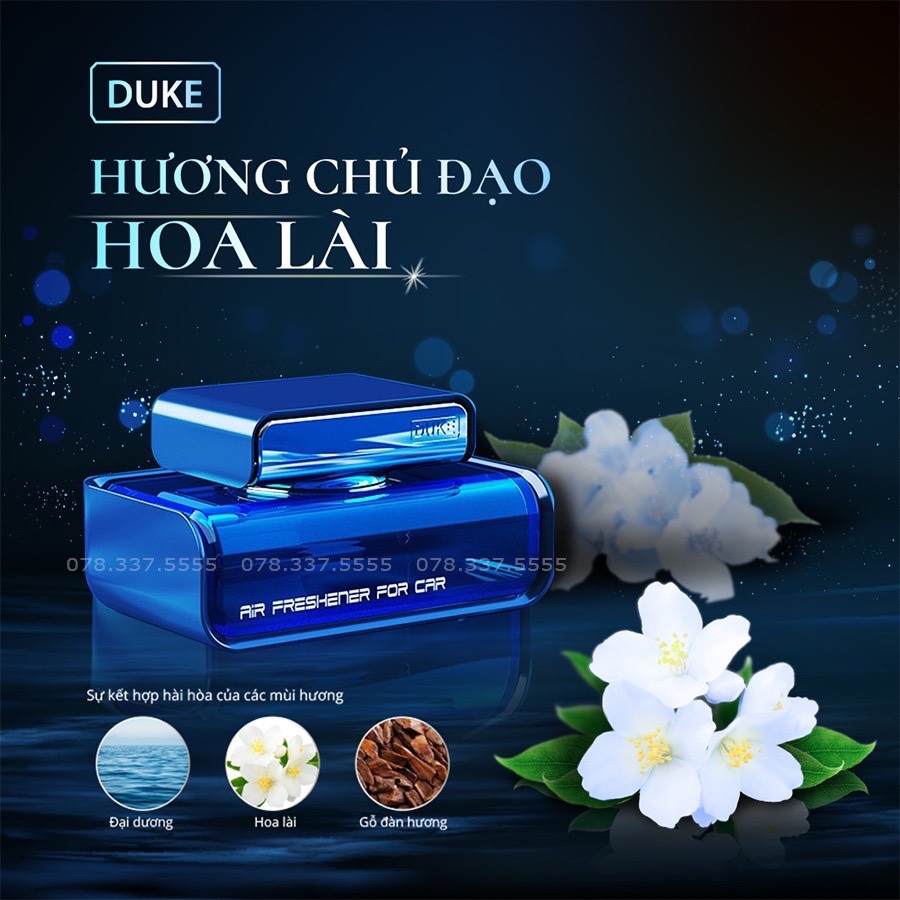 Nước hoa ô tô khử mùi xe hơi thương hiệu Duke hương thơm tự nhiên - Ảnh 11