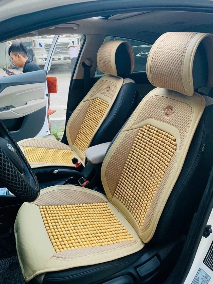 Bộ áo ghế hạt gỗ libaiwang cao cấp - lót ghế da mới có hạt gỗ massage - hàng mẫu mới - Ảnh 6