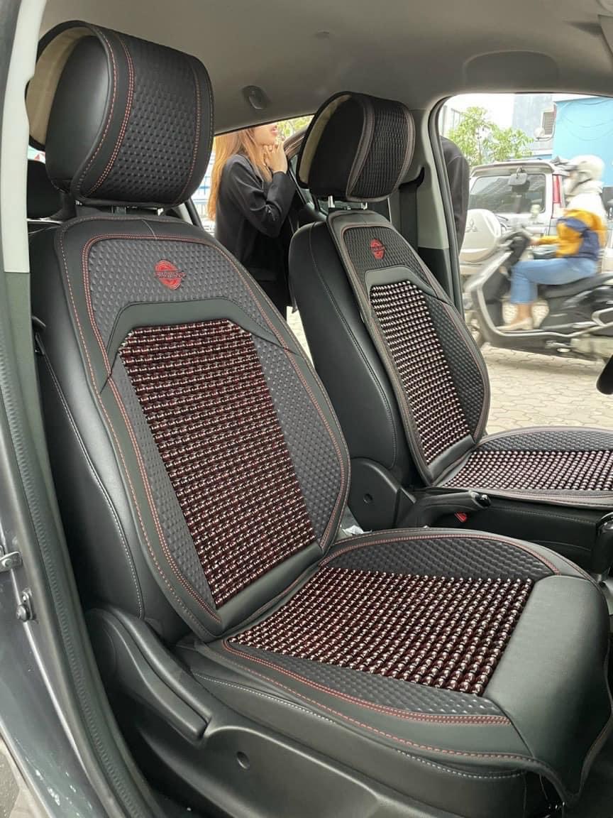 Bộ áo ghế hạt gỗ libaiwang cao cấp - lót ghế da mới có hạt gỗ massage - hàng mẫu mới - Ảnh 9