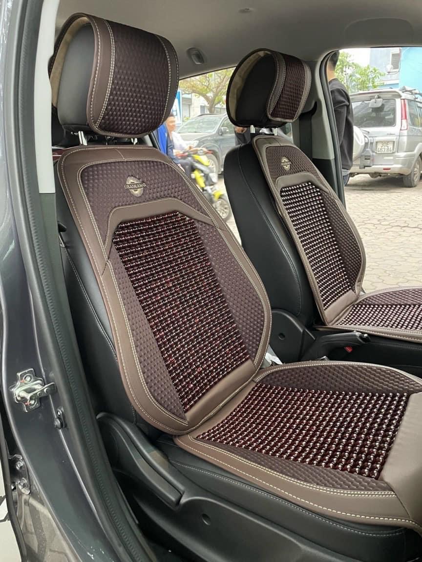 Bộ áo ghế hạt gỗ libaiwang cao cấp - lót ghế da mới có hạt gỗ massage - hàng mẫu mới - Ảnh 10