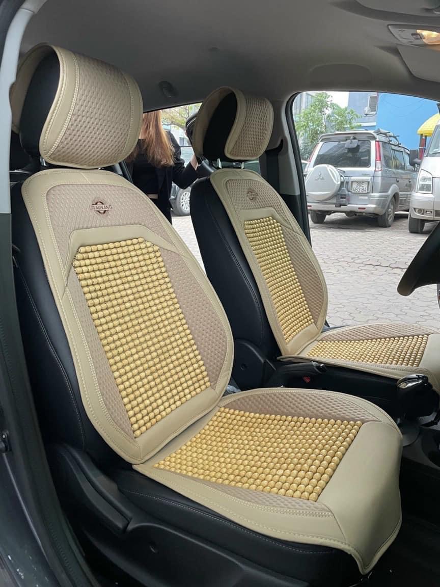 Bộ áo ghế hạt gỗ libaiwang cao cấp - lót ghế da mới có hạt gỗ massage - hàng mẫu mới - Ảnh 11