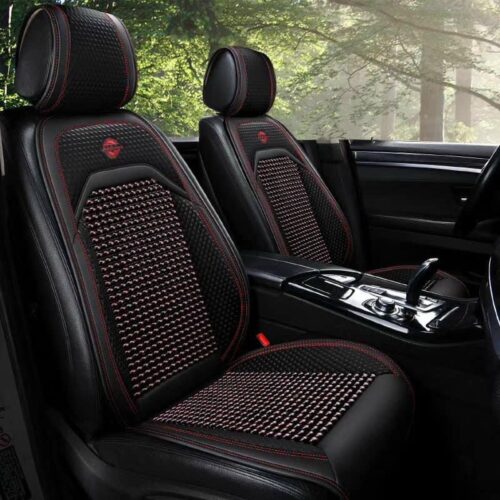 Bộ áo ghế hạt gỗ libaiwang cao cấp - lót ghế da mới có hạt gỗ massage - hàng mẫu mới