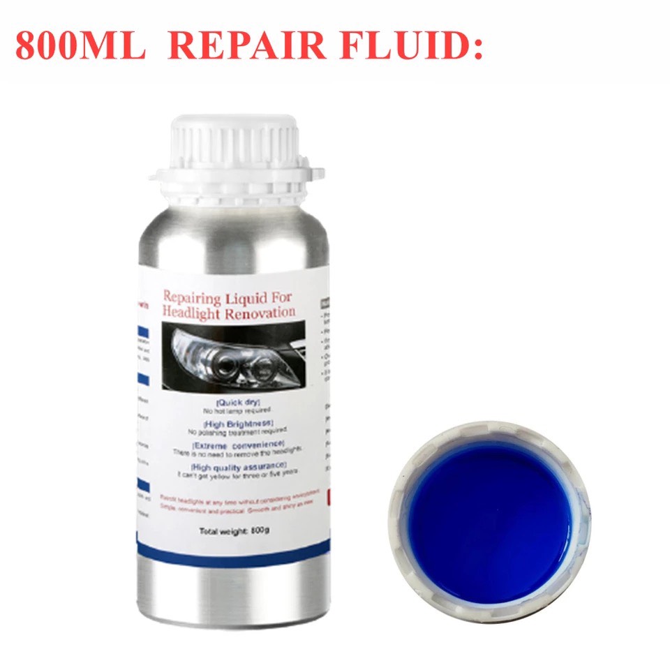 Bộ Dụng Cụ Và Dung Dịch Đánh Bóng Đèn Pha Ô Tô dung tích 600ml, phục hồi đèn pha, vệ sinh đèn pha, tẩy ố làm sạch đèn pha ô tô xe máy - Ảnh 8