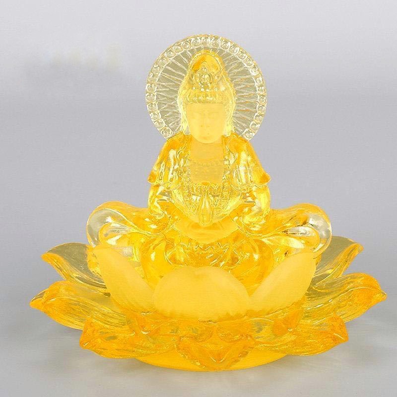 Phật Mẹ Quan Âm Đá Lưu Ly Ngự Đài Sen , Tượng Phật Di Lặc Pha Lê Cao Cấp Để Taplo Ô tô, Bàn Làm Việc - Ảnh 21