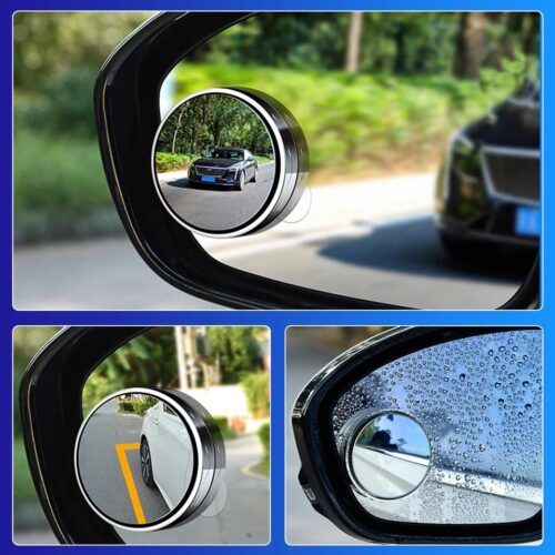 Bộ 2 Gương Cầu Lồi Đa Cực 3R-057 3R-035 3R054 xoay 360 độ xóa điểm mù gắn kính hậu ô tô xe hơi