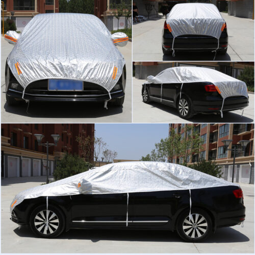Bạt phủ nóc che nắng kính xe ô tô cao cấp -bạt tráng nhôm cách nhiệt.- Bạt Nửa Xe – Chống Nóng