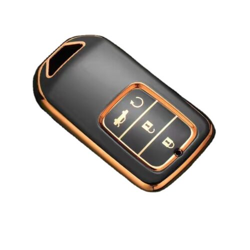 Móc khóa kèm bao ốp bảo vệ chìa khóa xe Honda CRV, HRV, Civic, City, Brio, Jazz 2021 2020 2019 2018