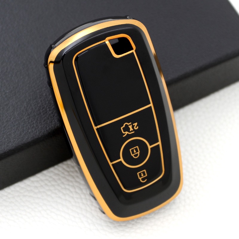 Móc khóa kèm ốp bảo vệ chìa khóa xe Ford Everest, Ranger XLS, Ecosport, Ranger Wildtrak nhựa TPU tráng gương sáng bóng - Ảnh 14