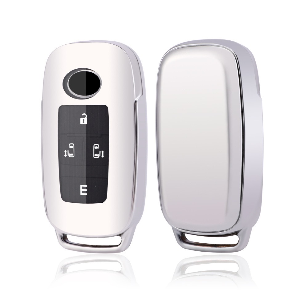 Móc khóa kèm bao ốp bảo vệ chìa khóa xe Toyota Raize, Veloz Cross, Veloz 2021, Avanza 2022 nhựa dẻo TPU tráng gương - Ảnh 11