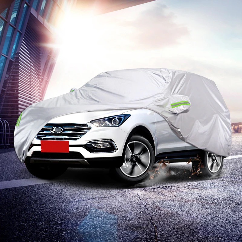 Bạt Phủ Chất Liệu Vải Dù OXFORD, Áo Trùm Xe Ô Tô Dù Xe 7 Chỗ Chống Thấm, Chống Cháy, Chống Tia UV Cho Xe Innova, Fortuner, Mazda, Kia.. - Ảnh 4