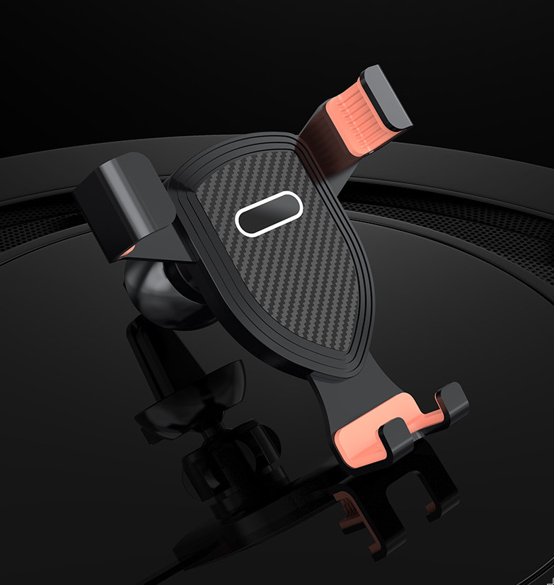 Gía Để Điện THoại, Gía Kẹp Điện Thoại Cửa Gió Điều Hòa Xe Hơi Siêu Nhẹ - ABS Vân Cacbon Siêu Bền - Mẫu 2023 - Ảnh 3