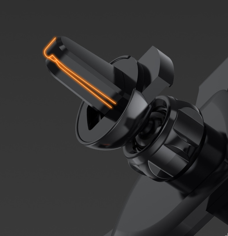 Gía Để Điện THoại, Gía Kẹp Điện Thoại Cửa Gió Điều Hòa Xe Hơi Siêu Nhẹ - ABS Vân Cacbon Siêu Bền - Mẫu 2023 - Ảnh 5