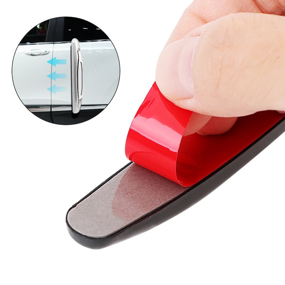 Bộ 4 miếng nẹp chống xước tay nắm cửa, chống va đập cửa ô tô xe hơi chất liệu nhựa ABS và PVC cao cấp - Ảnh 4