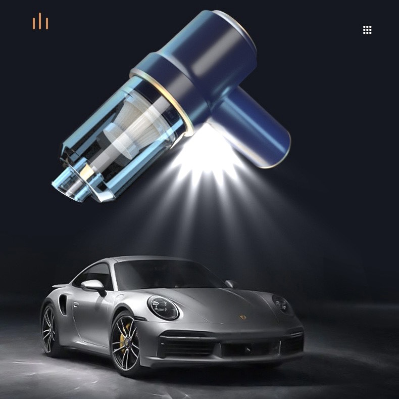 Máy hút thổi bụi đa năng cầm tay không dây sạc pin công suất 120w lực hút 8000Pa - Máy hút bụi mini dùng trên xe ô tô, Văn Phòng - Ảnh 2